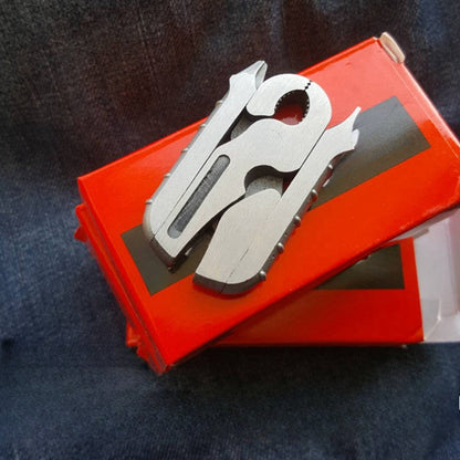 Stainless Steel Folding Pliers Screwdriver Keychain Pendant