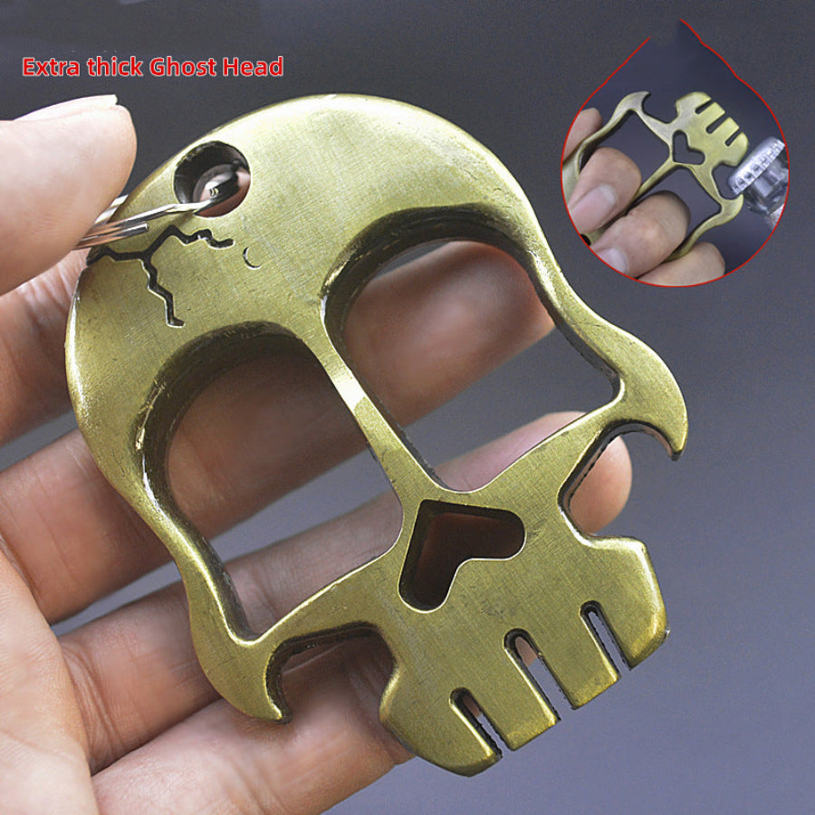 Mask-Thickened and Weighted Brass Knuckle Duster Bottle Opener