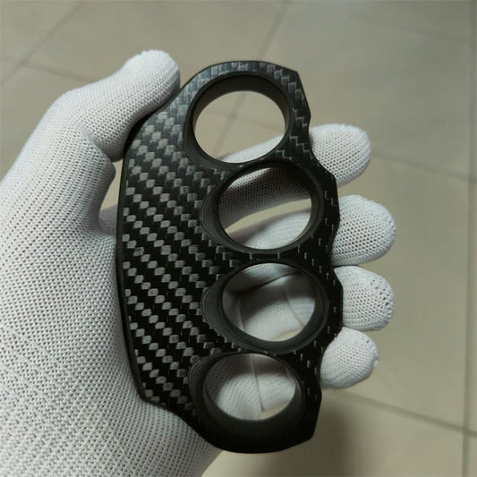 Carbon Fiber Knuckle Duster Grapple Training Fist Buckle