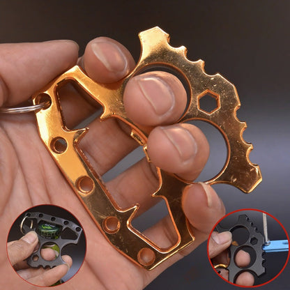 Shark-Double Finger Brass Knuckle Duster Beer Bottle Opener