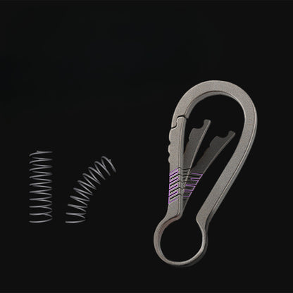 Fashion Minimalist Titanium Keychain Clip Key