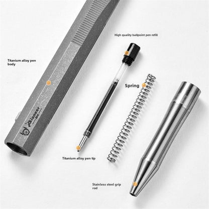 TC4 Titanium Alloy Tactical Portable Pen Sliding Decompression