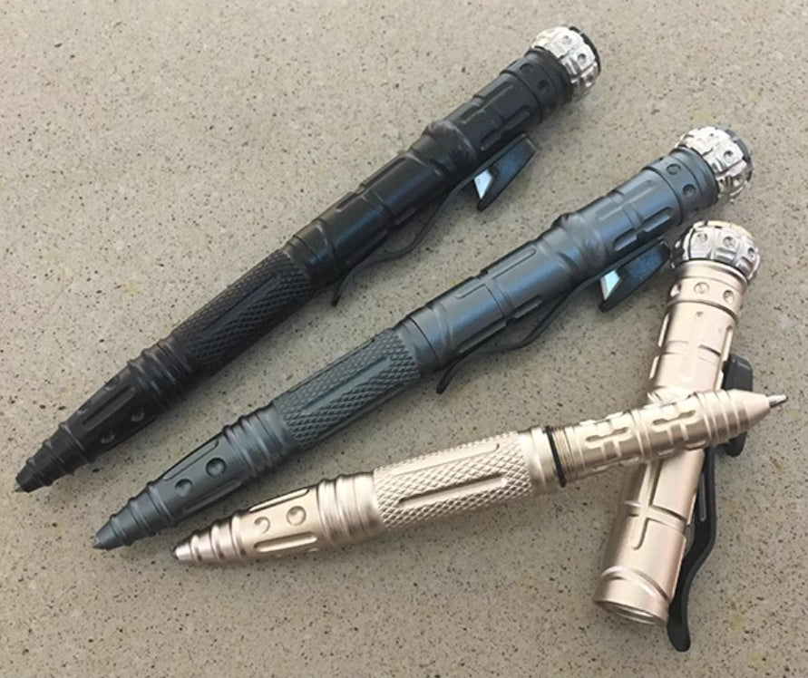 Multifunctional Gyro Tactical Pen Tactical Pen Tungsten Steel LED Lighting