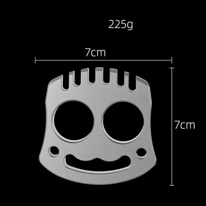 Brook- Steel Knuckle Duster Female Anti Wolf Defense ED
