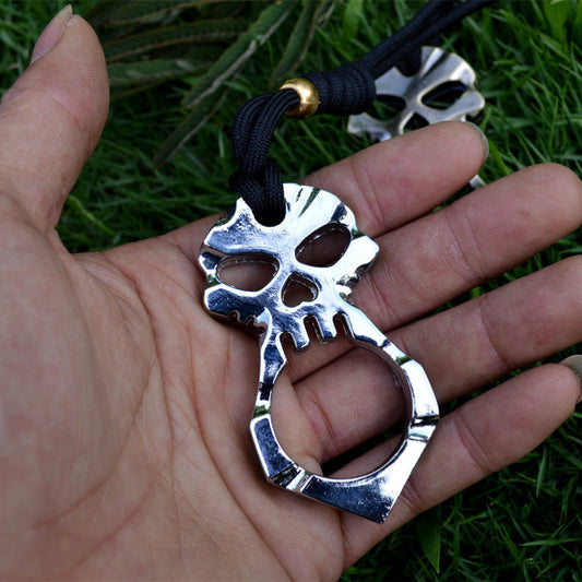 Ghost-brass Knuckle Duster One Finger Knuckles Key Buckle