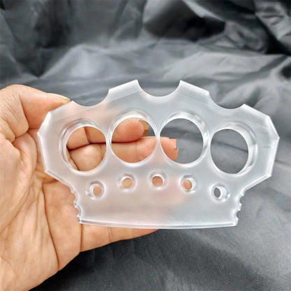 Thickened Transparent Non-metallic Knuckle Duster EDC