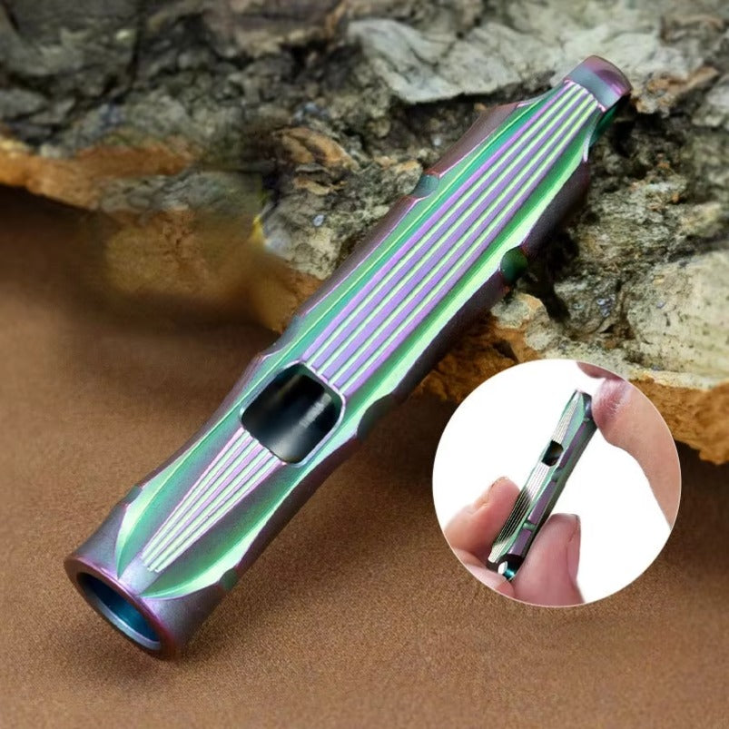 Titanium Whistle Portable Outdoor Survival Whistle High Audio