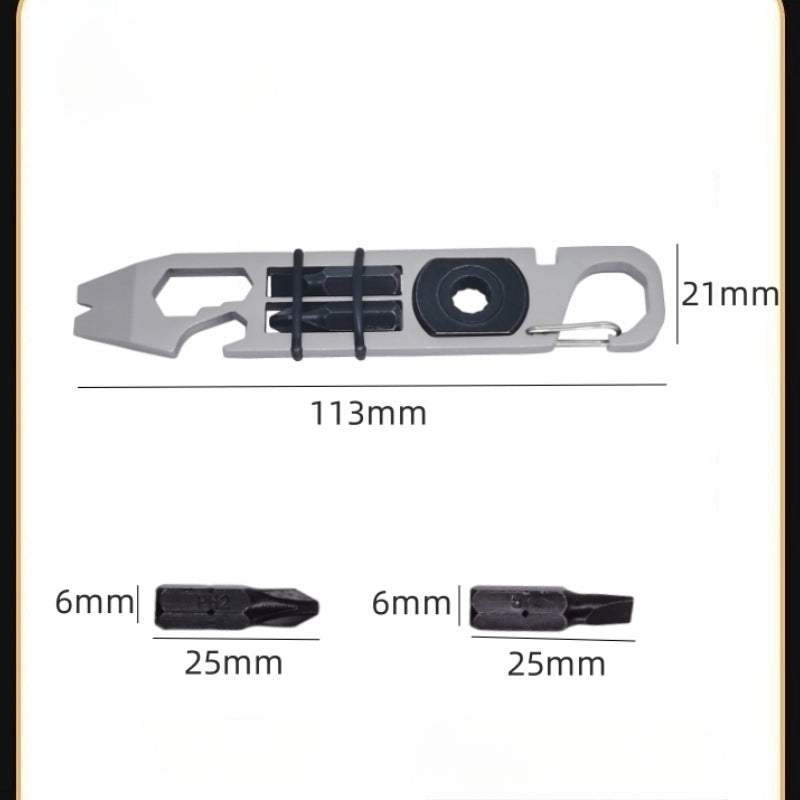 Outdoor Multi-Tool Driver Crowbar Bottle Opener EDC Combo