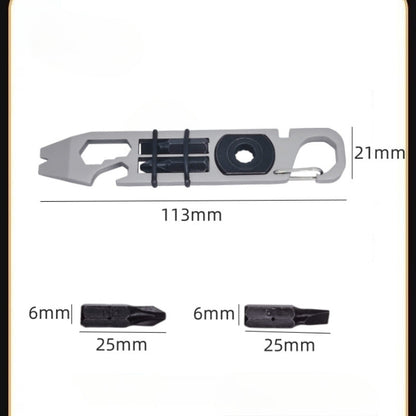 Outdoor Multi-Tool Driver Crowbar Bottle Opener EDC Combo