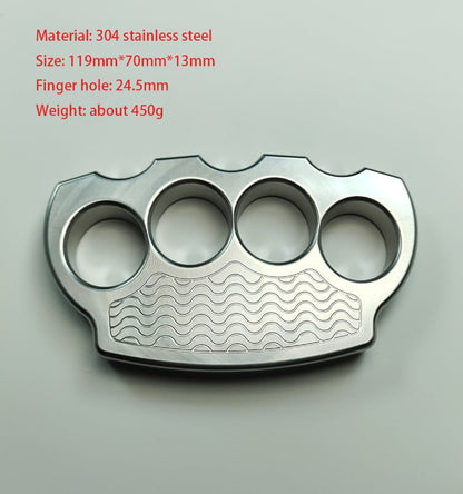 Steel Wrist- Solid Hard Stainless Steel Knuckle Duster EDC