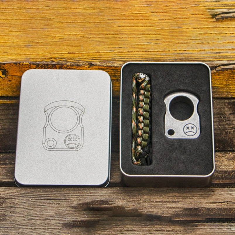 Crying Face-Steel One Finger Knuckles Outdoor Portable EDC