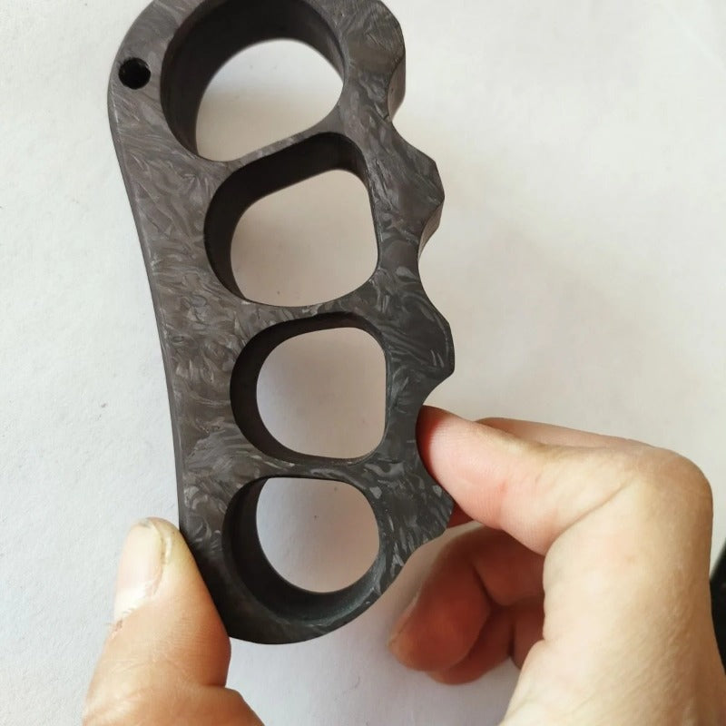 Pea-Carbon Fiber Knuckle Duster Self-protection Gear EDC