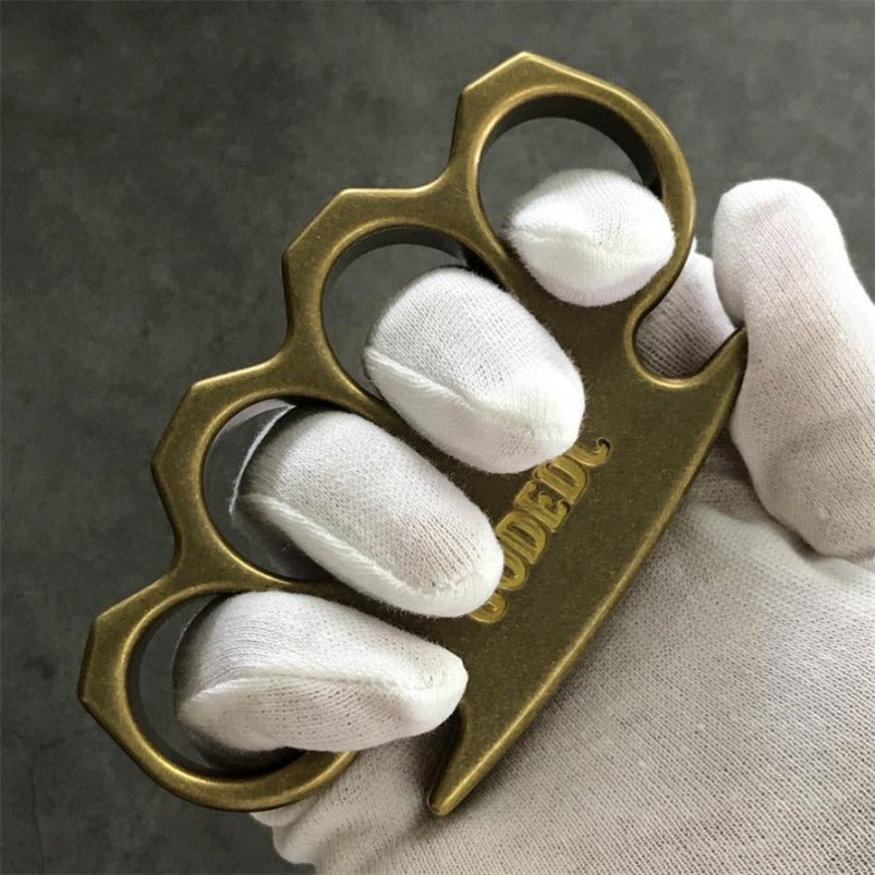 GODEDC Old Style Brass Knuckle Duster EDC Tool