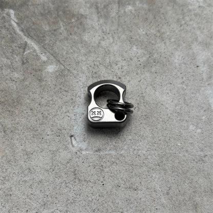 Mini Titanium Knuckle Duster Pendant Jewelry