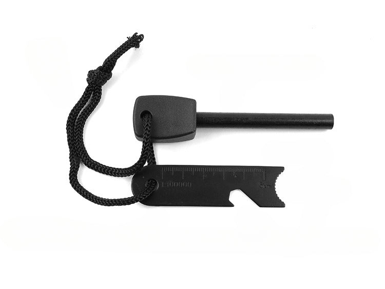 Multifunctional Field Emergency Kit Box Flint Compass Whistle Wire Saw