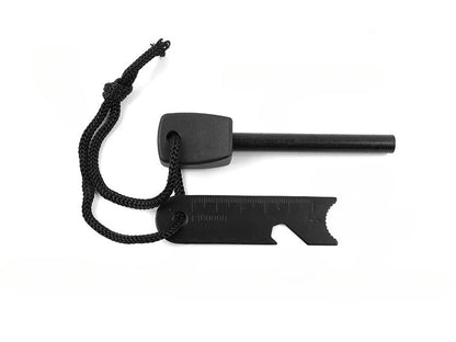Multifunctional Field Emergency Kit Box Flint Compass Whistle Wire Saw