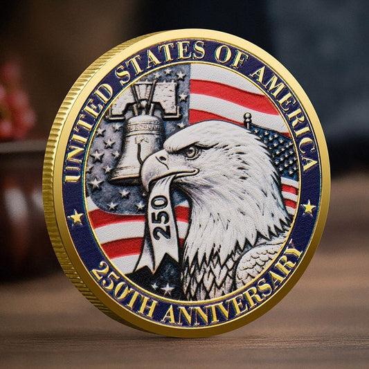 United States 250th Anniversary Silver Coin Exquisite Gift Collection Commemorative Medal
