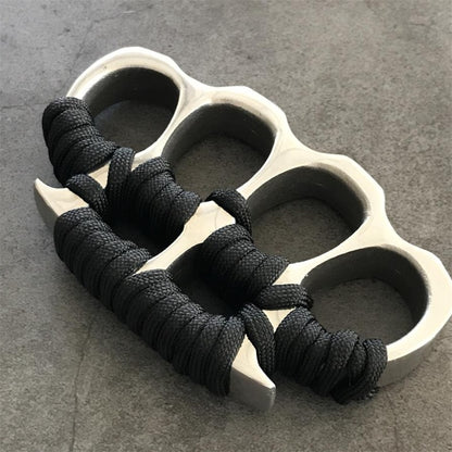 Hard Steel Knuckles Big Finger Hole Self Defense EDC