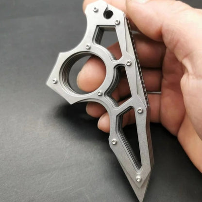 Dragon Teeth-Steel Knuckle Duster Finger Spiked Protective Tool