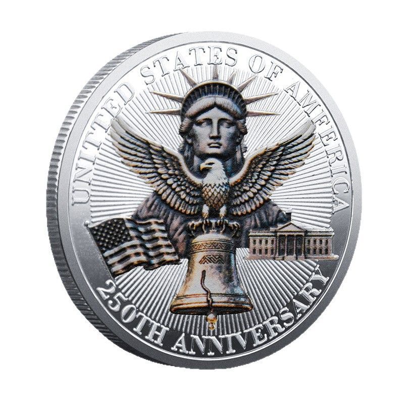United States 250th Anniversary Silver Coin Exquisite Gift Collection Commemorative Medal