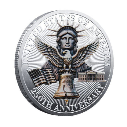 United States 250th Anniversary Silver Coin Exquisite Gift Collection Commemorative Medal
