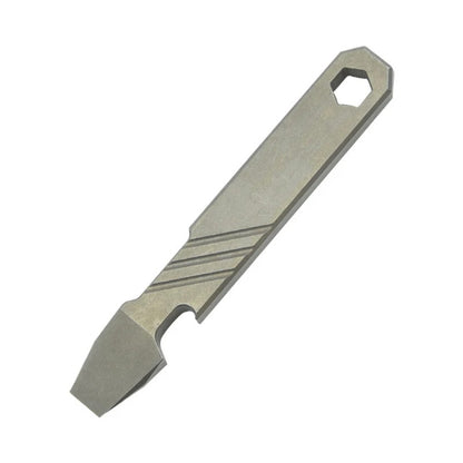 Titanium Alloy Mini Wrecking Bar Bottle Opener Portable EDC