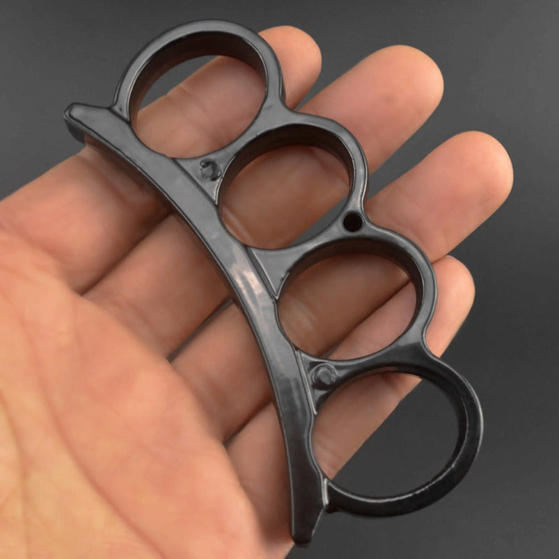 Crown-brass Knuckle Duster Lutando Autoproteção Portátil EDC