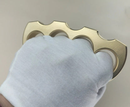 Lucky Fan-Hard Solid Pure Brass Knuckle Duster Defense EDC