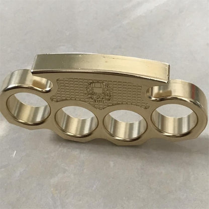 High Quality EDC Mini Classic Brass Skull Knuckle EDC