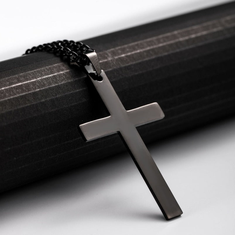 Titanium Steel Cross-shaped Necklace Pendant Gift