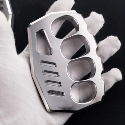 Anello a quattro dita con tirapugni in acciaio massiccio Palm of Death