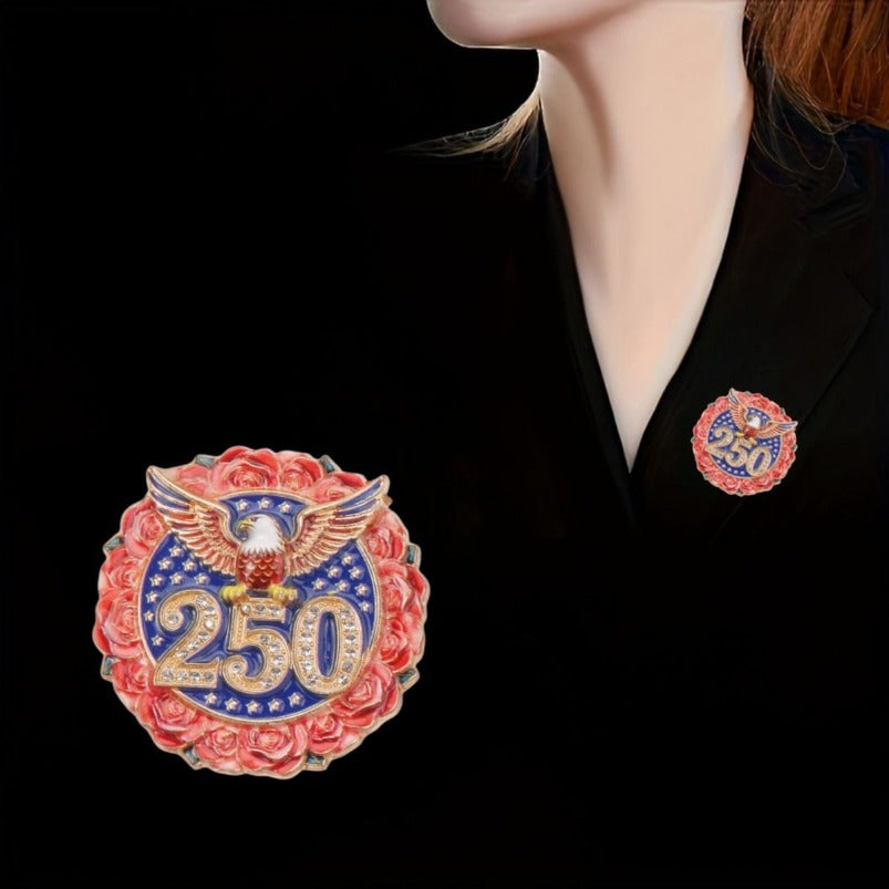 2026 American 250 Anniversary Souvenir Brooch Independence Day Corsage Coat Coat Pin Accessories