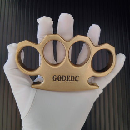 GODEDC High Quality Classic Stonewashed Brass Knuckle Duster EDC