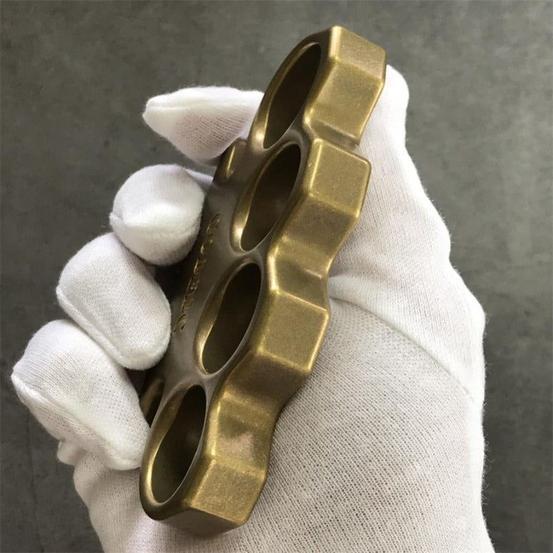 GODEDC Old Style Brass Knuckle Duster EDC