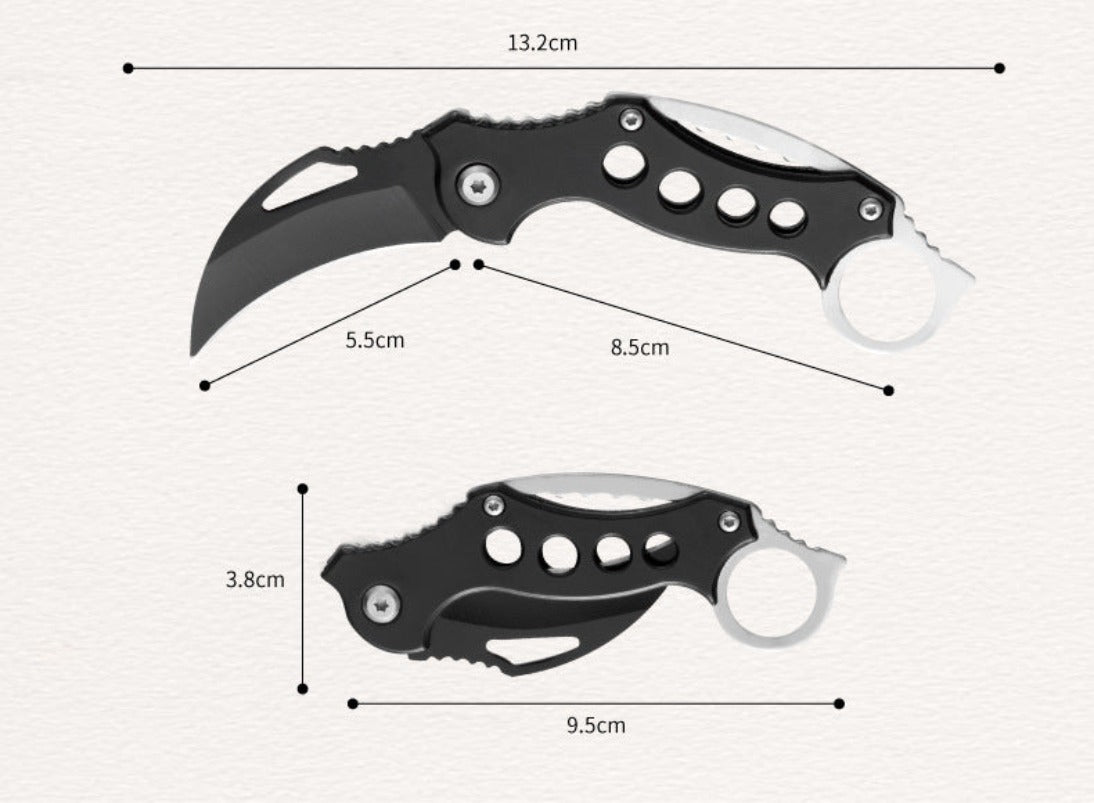 With Holes Portable Outdoor Claw Knife Folding Knives EDC Tool