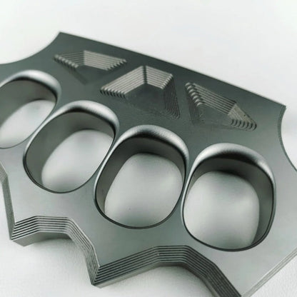 Space-Hard Steel Knuckle Duster Finger Spiked Fistfight Tool