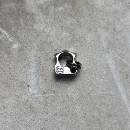 Mini Titanium Knuckle Duster Pendant Jewelry