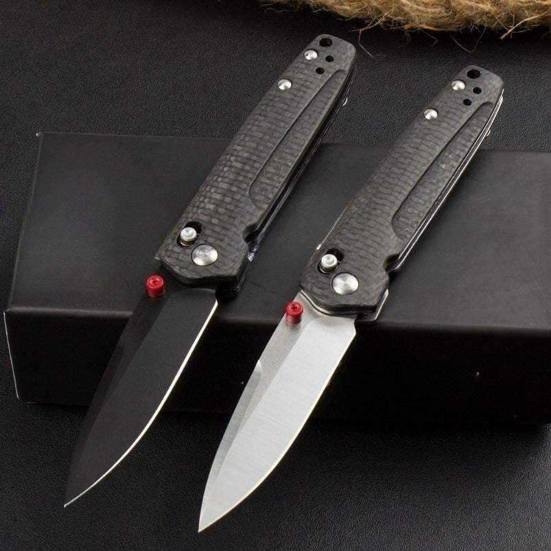 BM485 D2 Blade Carbon Fiber Handle Folding Knife