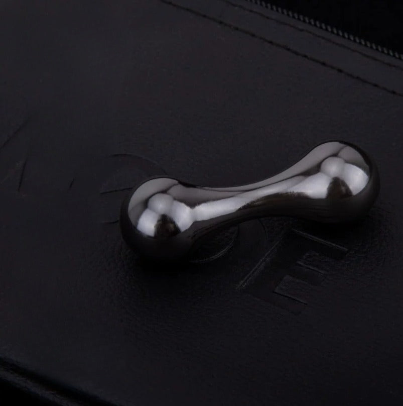 Damascus Titanium Horse Bone Forgetting Stone EDC