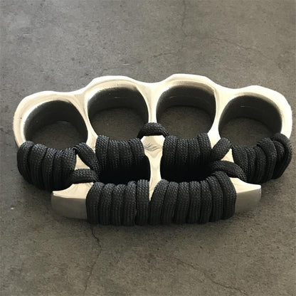 Hard Steel Knuckles Big Finger Hole Self Defense EDC