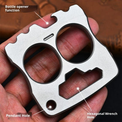 Titanium Two Finger Knuckles Duster Bottle Opener Hex Wrench
