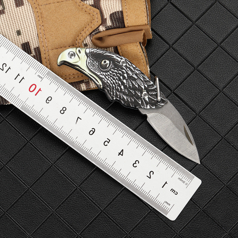 Portable Falcon Folding Knife Keychain Knives Pendant EDC Tools