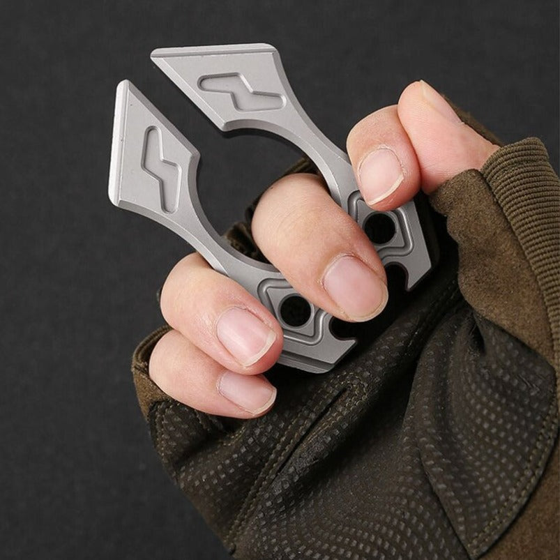 Aegis- Precision Steel Knuckle Duster Open Bottle Defense EDC