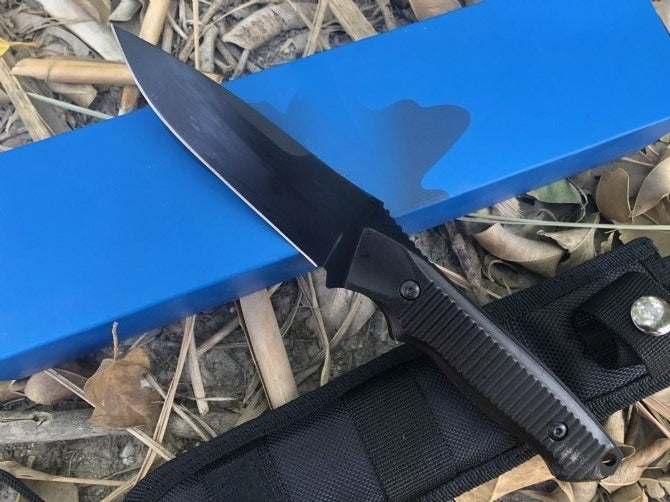 BM140BK Black Tactical Straight Knife EDC