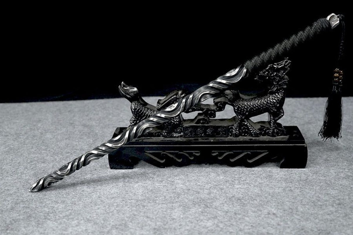 Solid One-piece Forging Self-defense Martial Arts Hand Stick