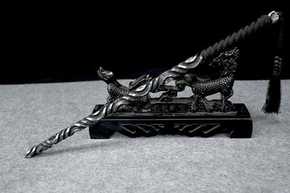 Solid One-piece Forging Self-defense Martial Arts Hand Stick