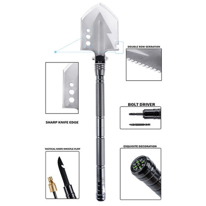 Multifunctional Knife Shovel Axe Camping Survival Toolbox EDC