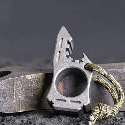 Thickened Titanium Alloy Knuckle Duster Open Bottle EDC