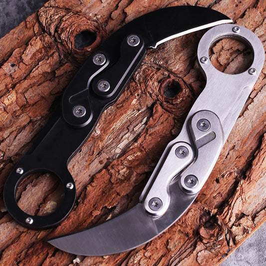 Foldable Mechanical Claw Mini Defense Karambit Knife