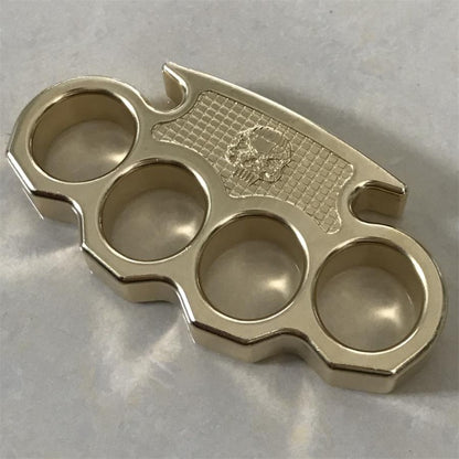 Brass Classic Skull Mini Knuckle Dusters Self Defense EDC